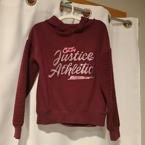 Girls size 10 justice sweatshirt